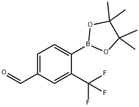 4-Formyl-2-(trifluoromethyl)phenylboronic acid pinacol ester Struktur