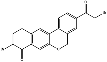 9-Bromo-3-(2-Bromo Acetyl)-10,11-Dihydro-5H-dibenzo(c,g) Chromen-8(9H)-one|9-溴-3-(2-溴乙?；?-10,11-二氫-5H-二苯并(C,G) CHROMEN-8(9H)-酮