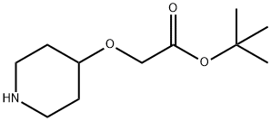 tert-butyl 2-(piperidin-4-yloxy)acetate Struktur