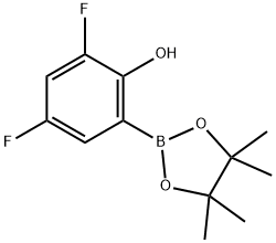 3,5-Difluoro-2-hydroxyphenylboronic acid pinacol ester Struktur