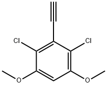 2,4-dichloro-3-ethynyl-1,5-dimethoxybenzene Struktur