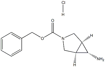 (Meso-1R,5S,6S)-Benzyl 6-Amino-3-Azabicyclo[3.1.0]Hexane-3-Carboxylate Hydrochloride Struktur