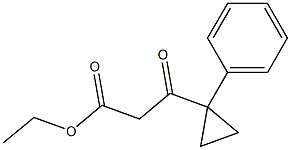 ethyl 3-oxo-3-(1-phenylcyclopropyl)propanoate Struktur