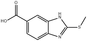 2-(Methylthio)-1H-benzimidazole-6-carboxylic acid Struktur
