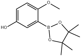 4-methoxy-3-(4,4,5,5-tetramethyl-1,3,2-dioxaborolan-2-yl)phenol Struktur