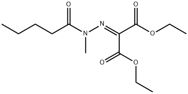 Diethyl 2-(2-Methyl-2-Pentanoylhydrazono)Malonate Struktur