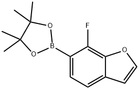 7-Fluorobenzofuran-6-boronic Acid Pinacol Ester Struktur