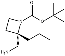 tert-butyl (2S)-2-(aminomethyl)-2-propylazetidine-1-carboxylate, 1630815-51-8, 結(jié)構(gòu)式