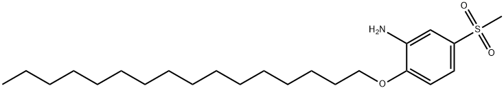 2-(HEXADECYLOXY)-5-(METHYLSULFONYL)ANILINE Struktur