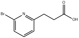 6-bromo-2-Pyridinepropanoic acid Struktur