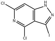 4,6-Dichloro-3-iodo-1H-pyrazolo[4,3-c]pyridine Struktur