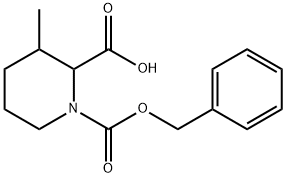 1-((Benzyloxy)Carbonyl)-3-Methylpiperidine-2-Carboxylic Acid Struktur