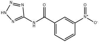 3-nitro-N-(1H-tetraazol-5-yl)benzamide Struktur