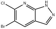 5-bromo-6-chloro-1H-pyrazolo[3,4-b]pyridine Struktur