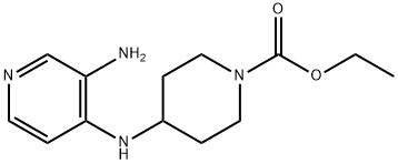 1-PIPERIDINECARBOXYLIC ACID, 4-[(3-AMINO-4-PYRIDINYL)AMINO]-, ETHYL ESTER Struktur