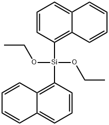 BIS(1-NAPHTHYL)DIETHOXYSILANE Struktur