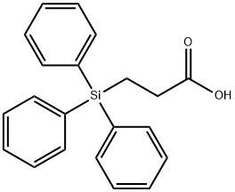 3-(TRIPHENYLSILYL)PROPIONIC ACID Struktur