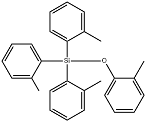 (O-TOLYLOXY)TRI(O-TOLYL)SILANE Struktur