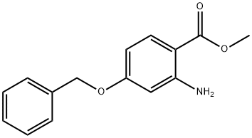 methyl 2-amino-4-(benzyloxy)benzoate Struktur
