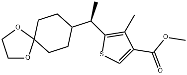methyl(R)-5-(1-(1,4-dioxaspiro[4.5]decan-8-yl)ethyl)-4-methylthiophene-3-carboxylate|LY-3299178