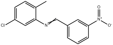 5-CHLORO-N-(3-NITROBENZYLIDENE)-O-TOLUIDINE Struktur