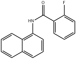 2-FLUORO-N-(1-NAPHTHYL)BENZAMIDE Struktur