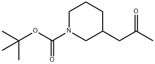 tert-butyl 3-(2-oxopropyl)piperidine-1-carboxylate Struktur