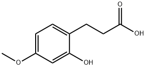 化合物 2-Hydroxy-4-methoxybenzenepropanoic acid, 21144-17-2, 結構式