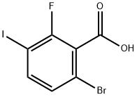 6-Bromo-2-fluoro-3-iodobenzoic acid Struktur