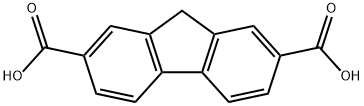 9H-fluorene-2,7-dicarboxylic acid Struktur