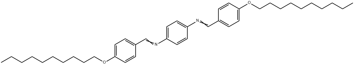 BIS-(4-N-DECYLOXYBENZYLIDENE)-1,4-PHENYLENEDIAMINE Struktur