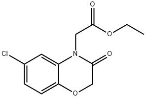ethyl 2-(6-chloro-3-oxo-2H-benzo[b][1,4]oxazin-4(3H)-yl)acetate Struktur