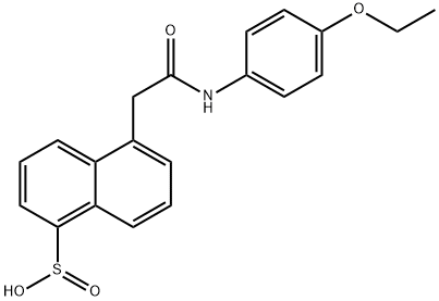 5-(2-((4-ethoxyphenyl)amino)-2-oxoethyl)naphthalene-1-sulfinic acid Struktur