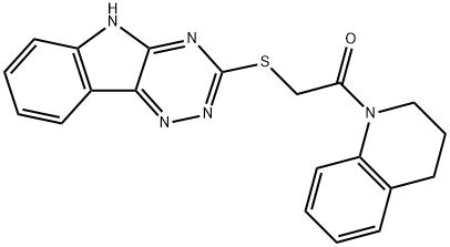 1-(3,4-dihydroquinolin-1(2H)-yl)-2-(5H-[1,2,4]triazino[5,6-b]indol-3-ylsulfanyl)ethanone Structure
