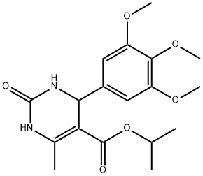 isopropyl 6-methyl-2-oxo-4-(3,4,5-trimethoxyphenyl)-1,2,3,4-tetrahydro-5-pyrimidinecarboxylate Struktur
