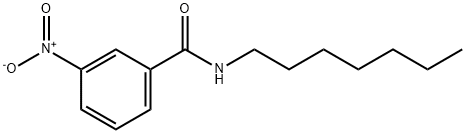 N-heptyl-3-nitrobenzamide Structure