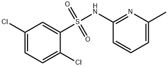 2,5-dichloro-N-(6-methylpyridin-2-yl)benzenesulfonamide Struktur