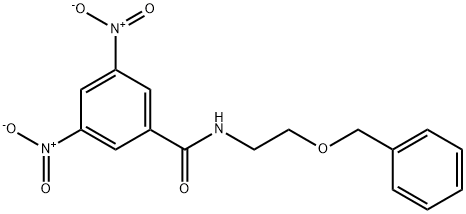 N-[2-(benzyloxy)ethyl]-3,5-dinitrobenzamide Struktur