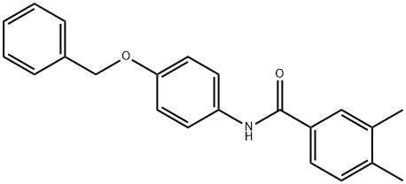 N-[4-(benzyloxy)phenyl]-3,4-dimethylbenzamide Struktur