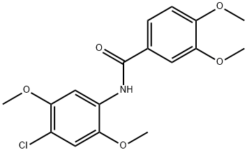 N-(4-chloro-2,5-dimethoxyphenyl)-3,4-dimethoxybenzamide Structure