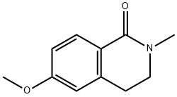 6-methoxy-2-methyl-3,4-dihydroisoquinolin-1(2H)-one Struktur