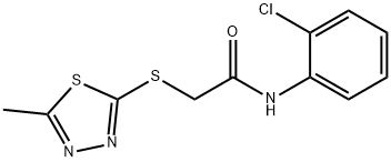 N-(2-chlorophenyl)-2-[(5-methyl-1,3,4-thiadiazol-2-yl)sulfanyl]acetamide Struktur