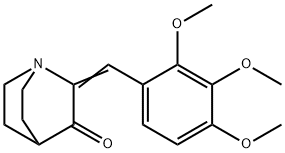 (2E)-2-(2,3,4-trimethoxybenzylidene)-1-azabicyclo[2.2.2]octan-3-one Struktur