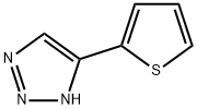 5-(2-thienyl)-1H-1,2,3-Triazole Struktur
