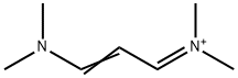 N-[3-(Dimethylamino)-2-propen-1-ylidene]-N-methylmethanaminium Struktur