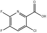 3-chloro-5,6-difluoropicolinic acid Struktur