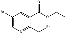 ethyl 5-bromo-2-(bromomethyl)nicotinate Struktur