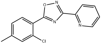 Pyridine, 2-[5-(2-chloro-4-methylphenyl)-1,2,4-oxadiazol-3-yl]- Struktur