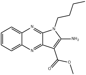 methyl 2-amino-1-butyl-1H-pyrrolo[2,3-b]quinoxaline-3-carboxylate Struktur