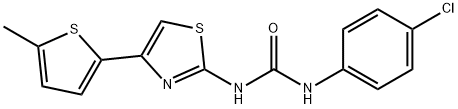 1-(4-chlorophenyl)-3-[4-(5-methylthiophen-2-yl)-1,3-thiazol-2-yl]urea Struktur